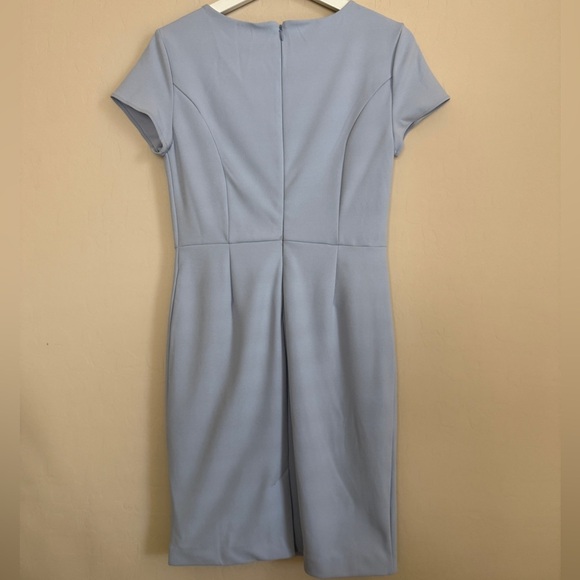 Banana Republic Sheath Dress Career Office Interview Professional Light Blue 2 - Picture 4 of 5